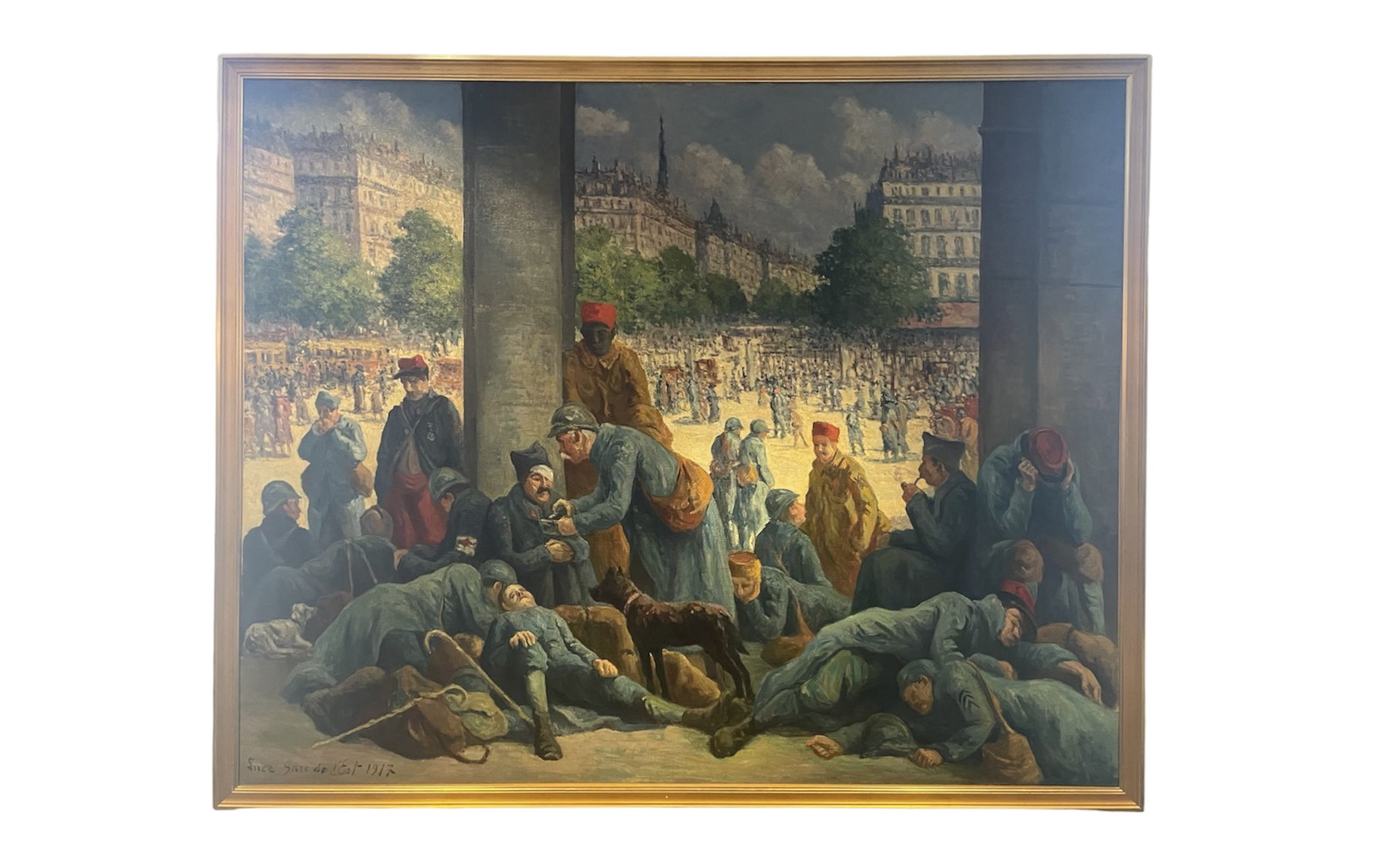 Luce, La Gare de l'Est, huile sur toile