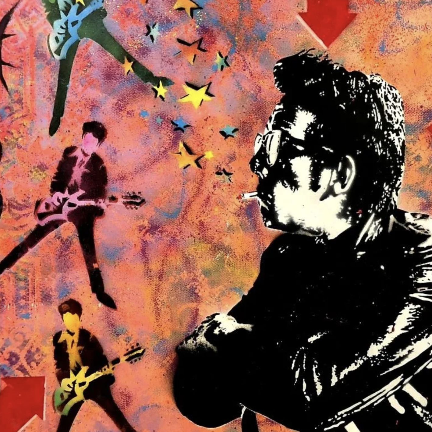 Jef Aérosol, pochoir et peinture aérosol