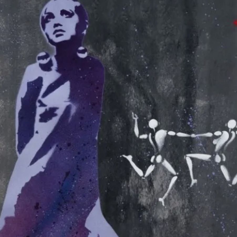 Jef Aérosol, pochoir et peinture aérosol