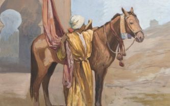 Franz Roubaud, huile sur toile