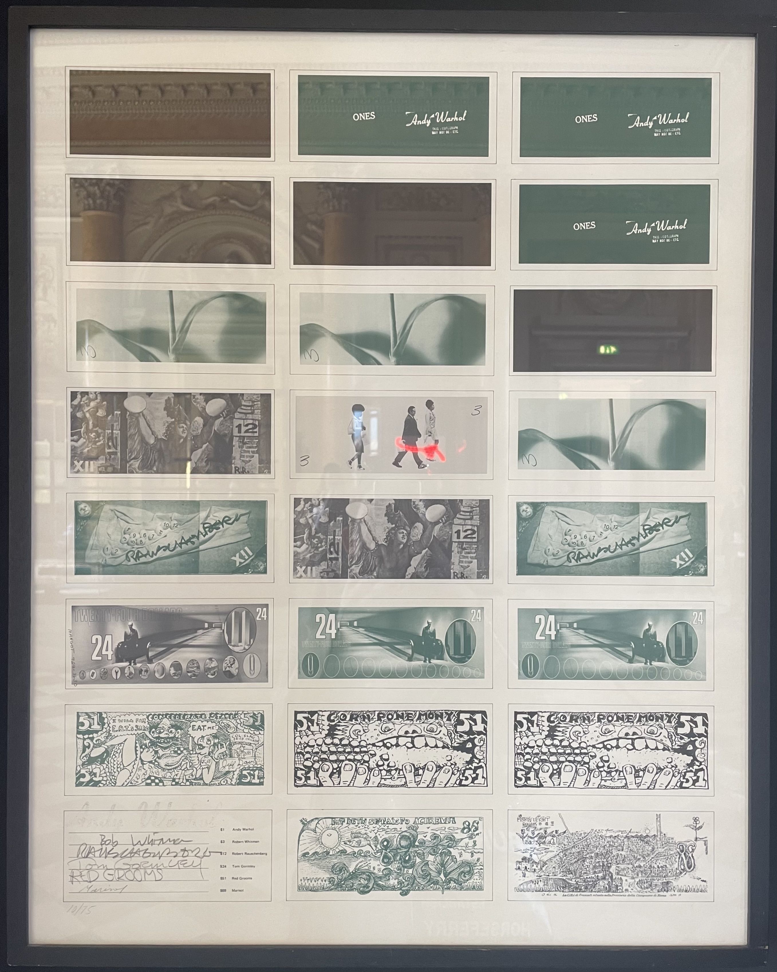 Warhol, sérigraphie de billets