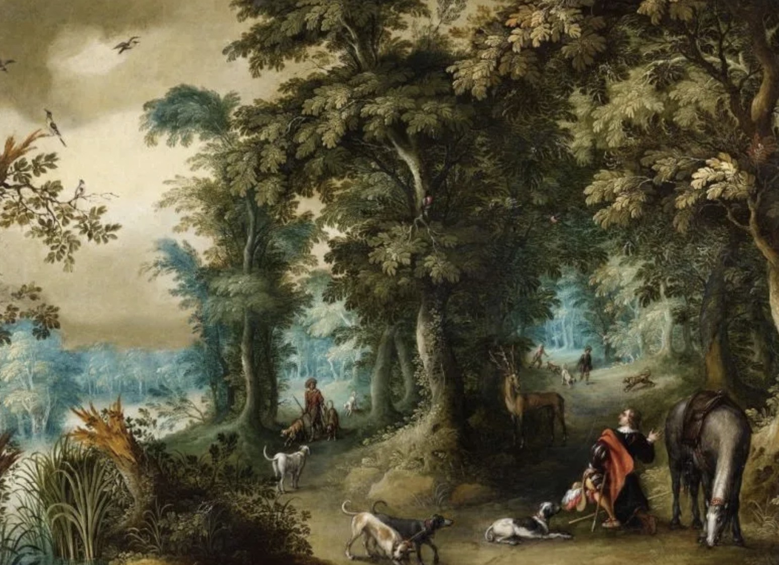 D'après Abraham Govaerts, huile sur panneau