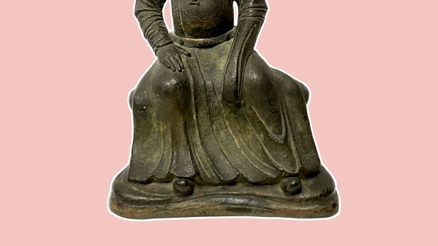 Statuette Dynastie Ming Fonte de fer