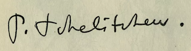 Signature de Pavel Tchelitchev