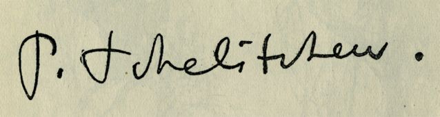 Signature de Pavel Tchelitchev