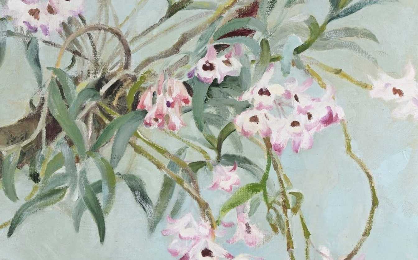 Luong Xuan Nhi, peinture sur soie