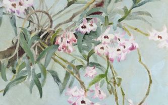 Luong Xuan Nhi, peinture sur soie