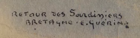 Signature de Ernest Pierre Gu&eacute;rin
