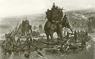 Henri Motte, Hannibal traversant le Rhône