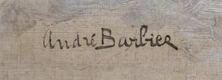 Signature de Andr&eacute; Barbier