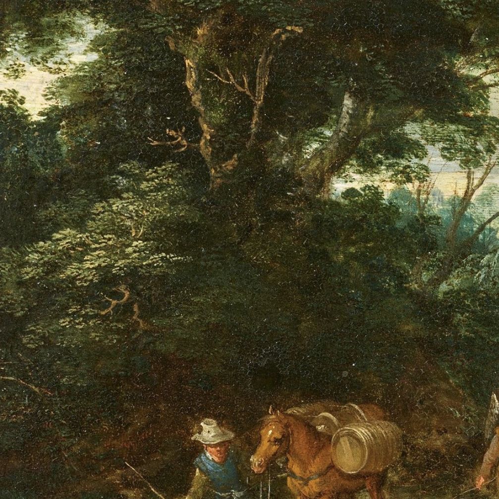 Attribué à Jacques Fouquier, huile sur panneau