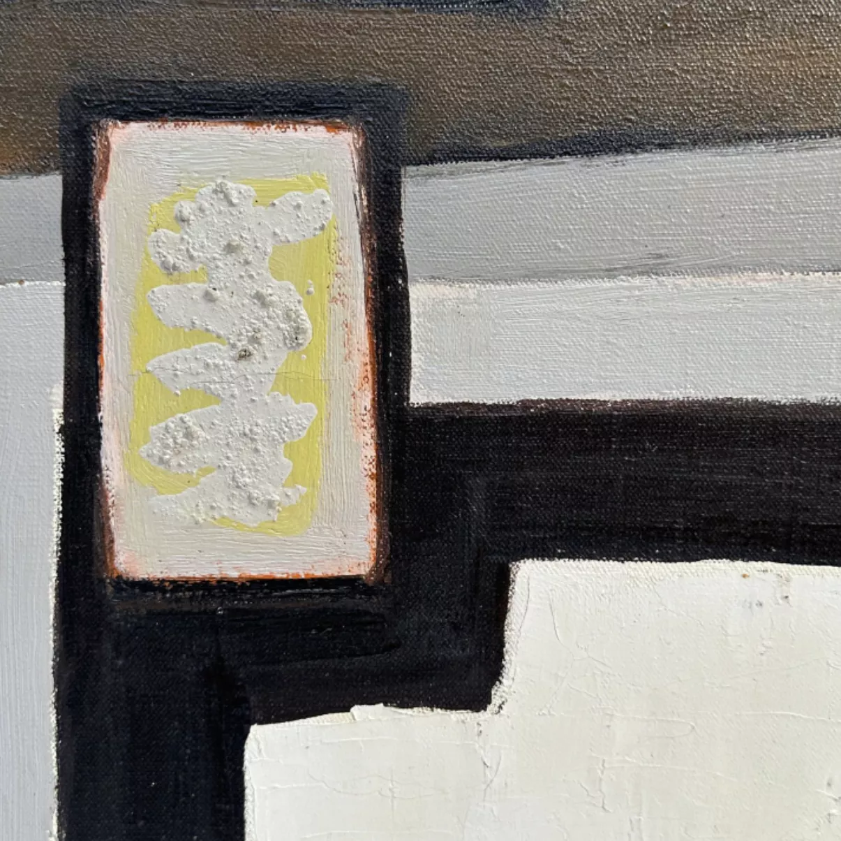 Raymond Guerrier, huile sur toile, d&eacute;tail