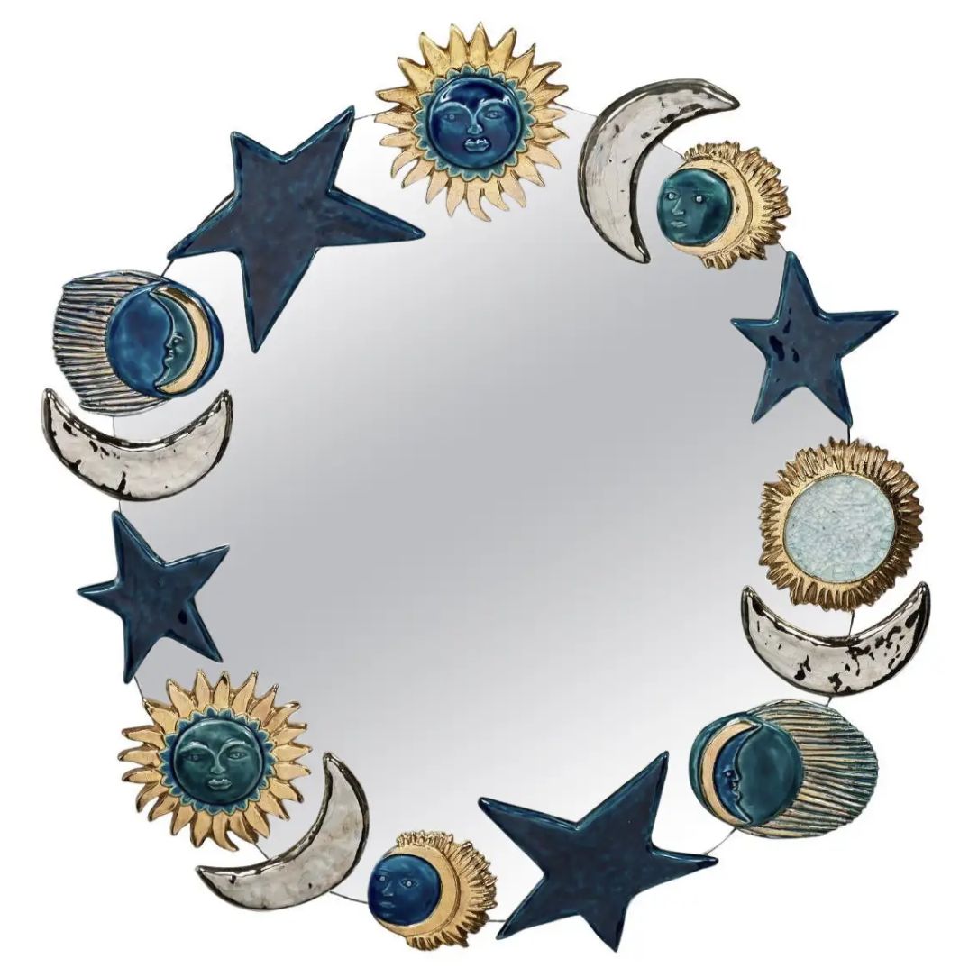 Mithé Espelt, miroir en verre et céramique