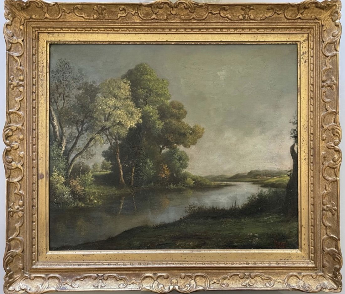 Victor Léon Dupré, huile sur toile