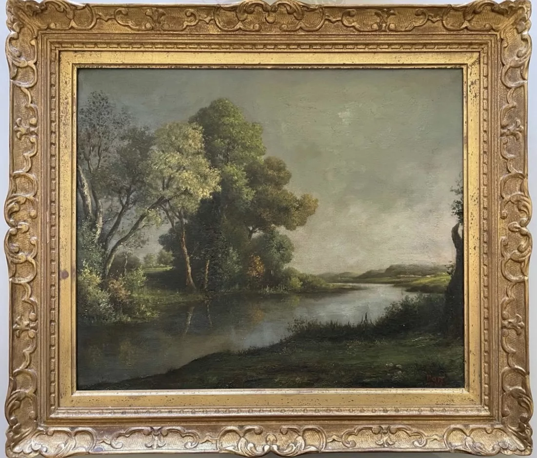 Victor L&eacute;on Dupr&eacute;, huile sur toile