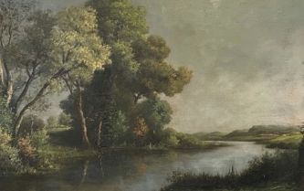 Victor Léon Dupré, huile sur toile