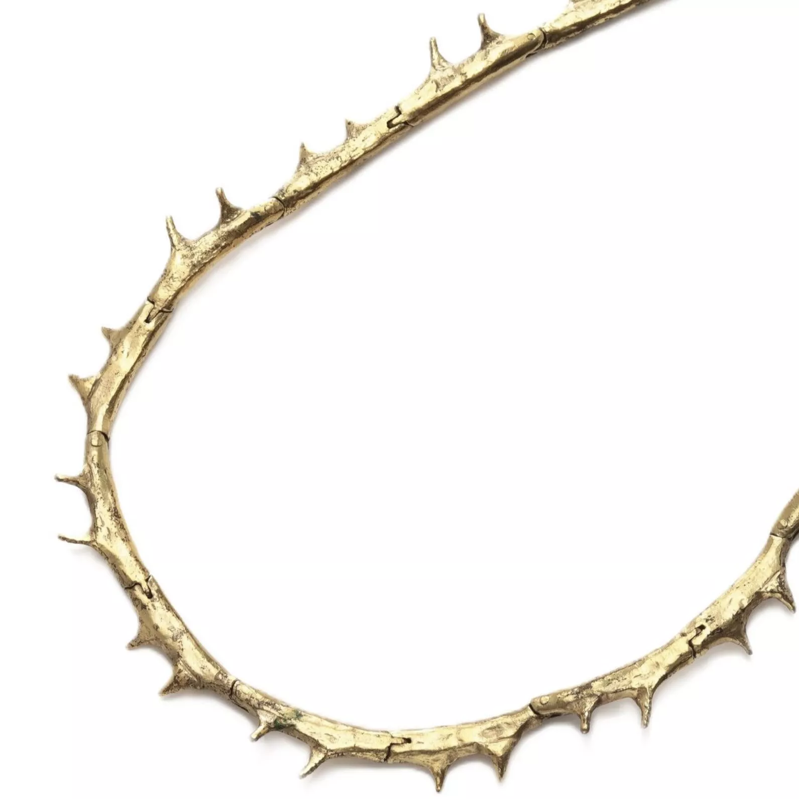 Claude Lalanne, collier en bronze dor&eacute;
