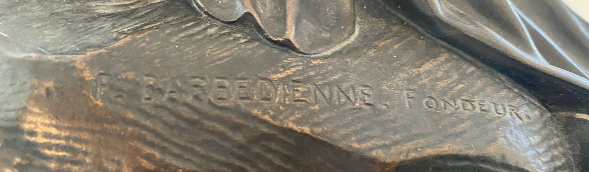 Allegrain, détail d'une marque du fondeur Barbedienne