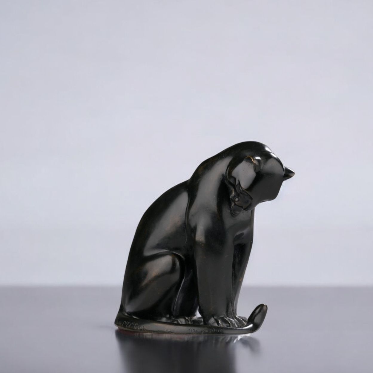 Armand Petersen, panthère en bronze