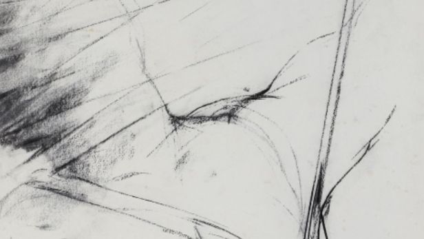 Igor MITORAJ (1944-2014), Personnage, Fusain sur papier