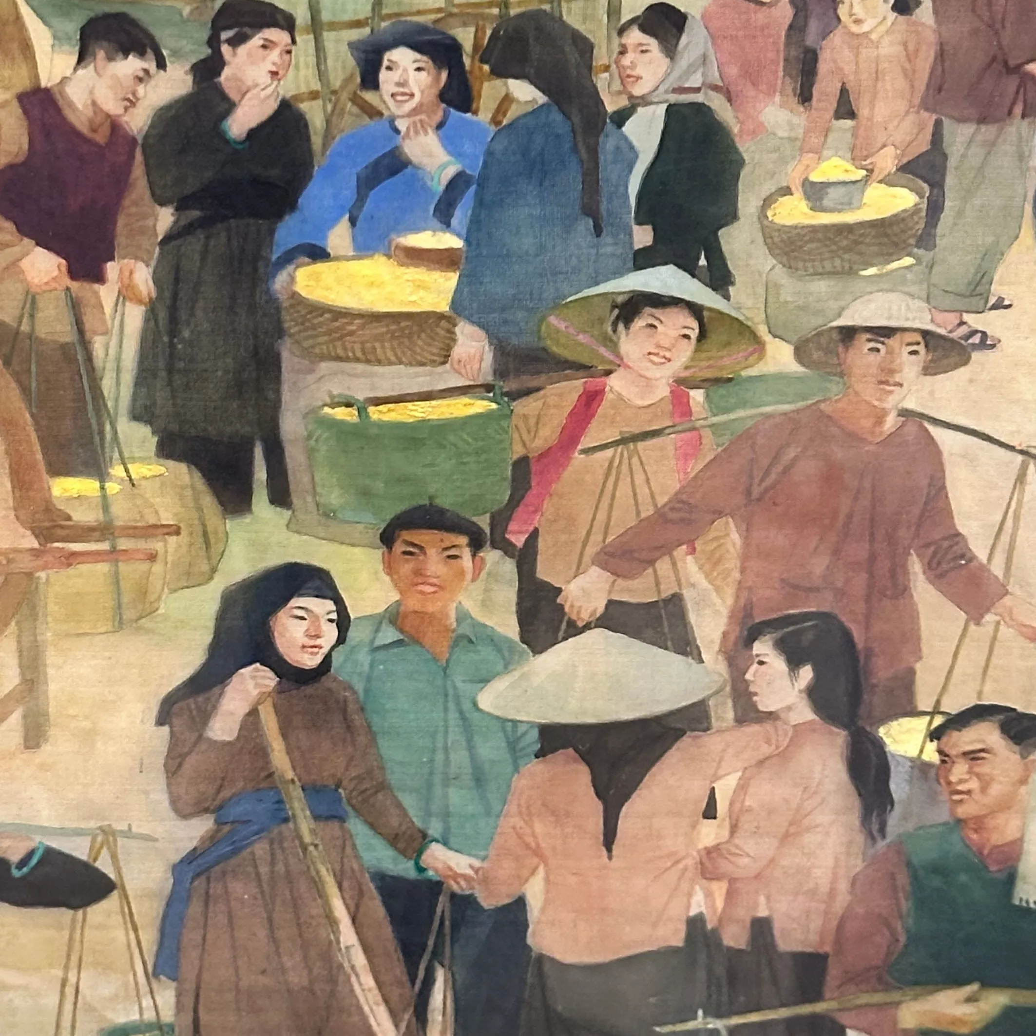 Ta Thuc Binh, peinture sur soie