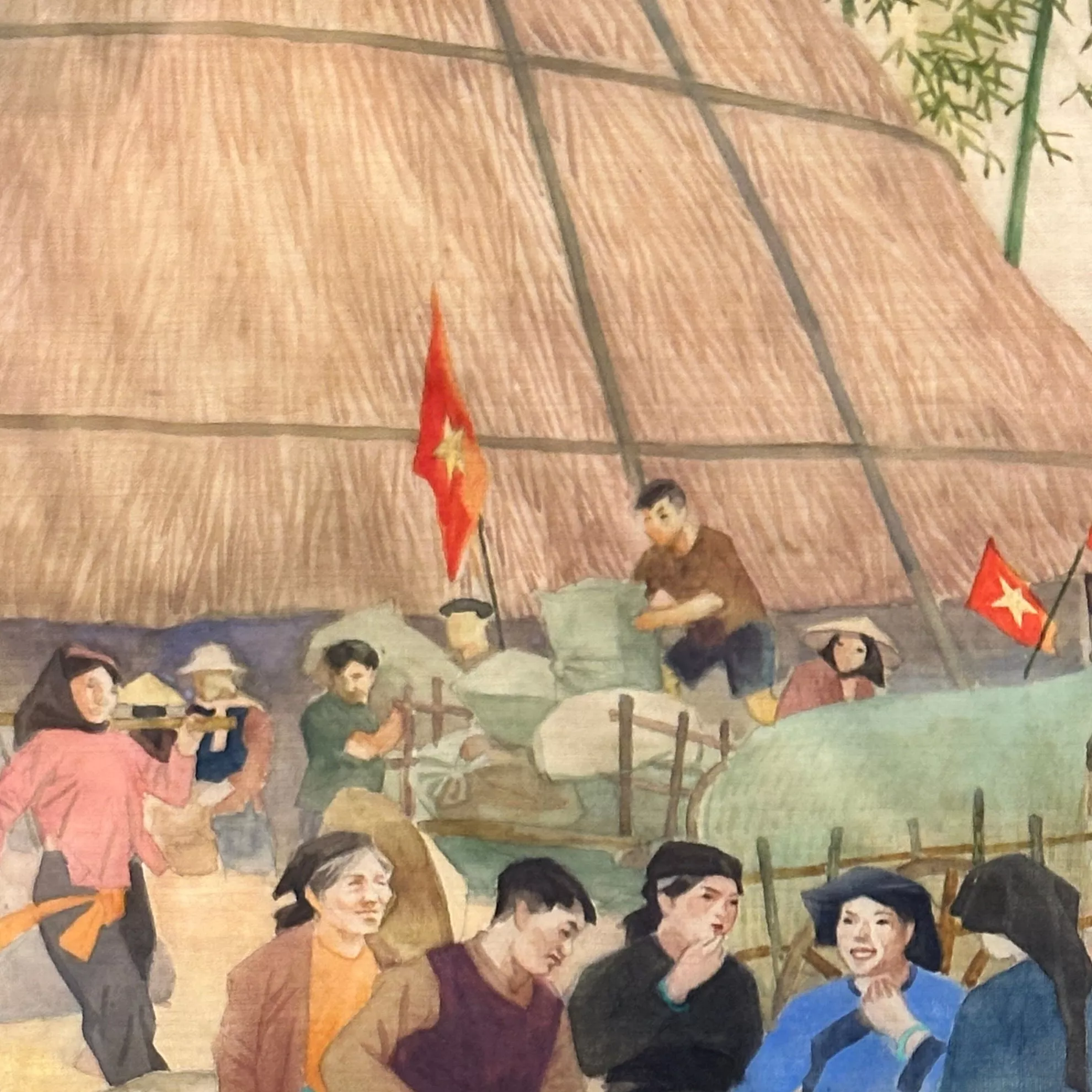 Ta Thuc Binh, peinture sur soie