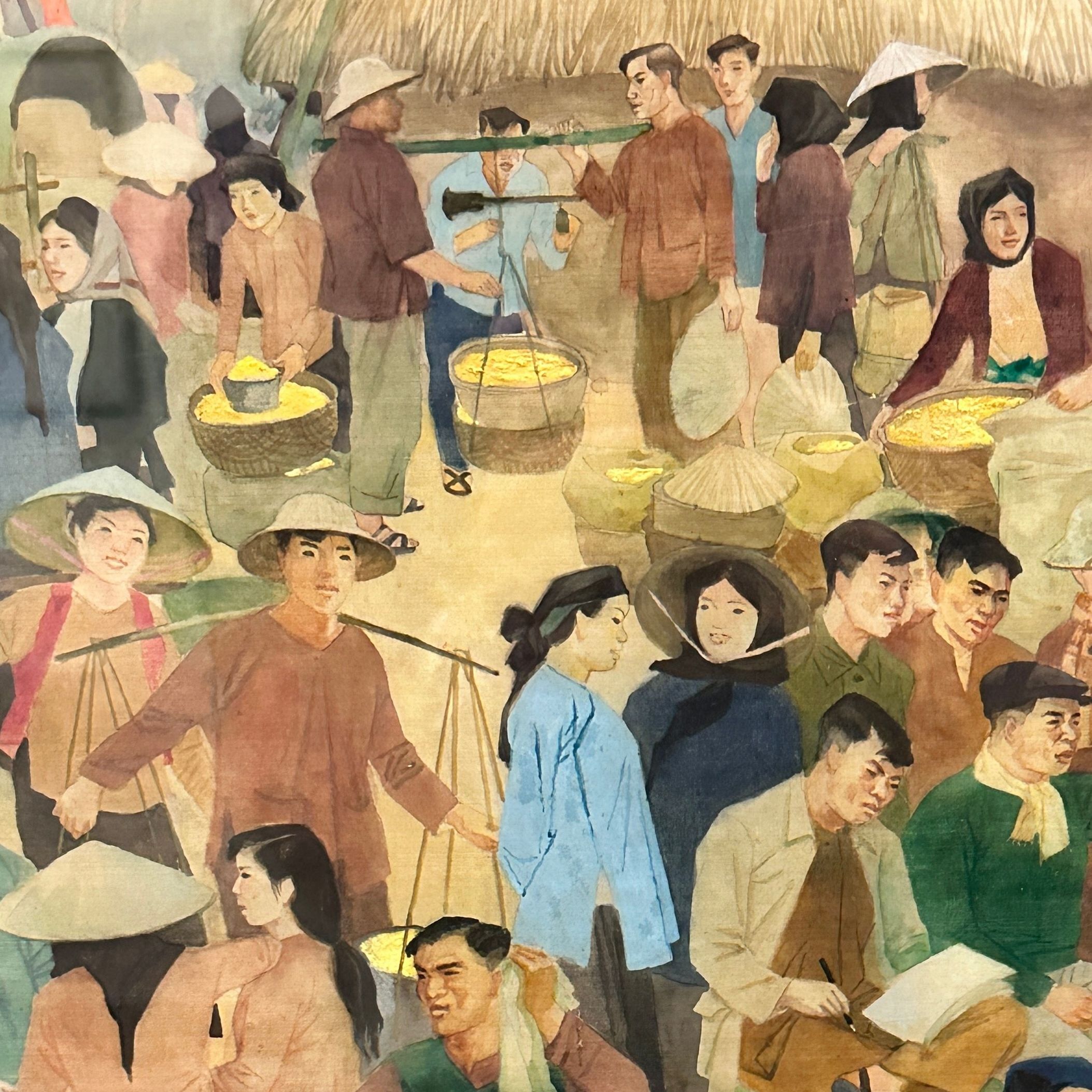 Ta Thuc Binh, peinture sur soie