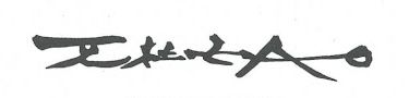 Signature de Zao Wu Ki
