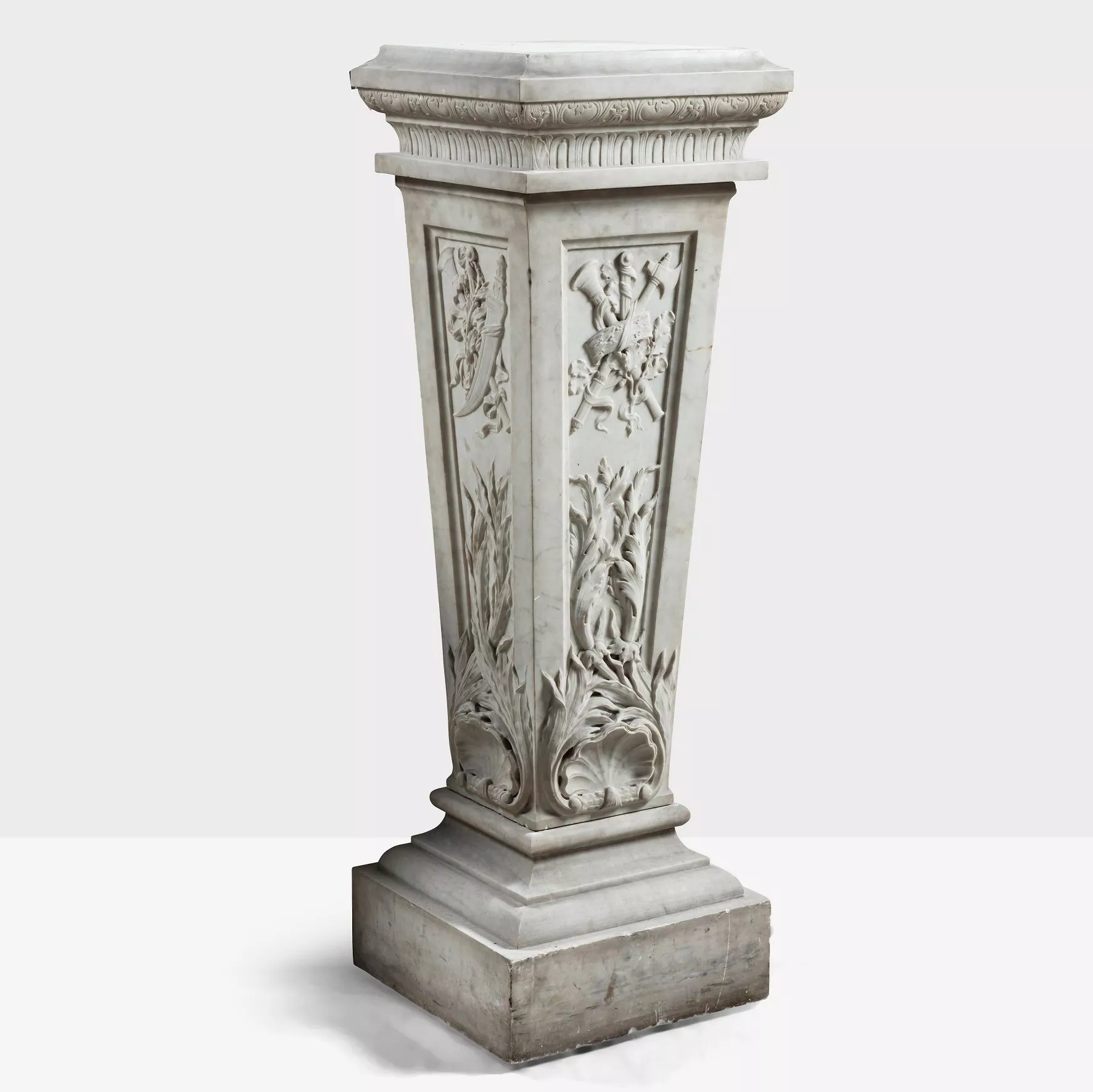 Colonne en marbre de style Louis XVI, XVIII&egrave;me si&egrave;cle