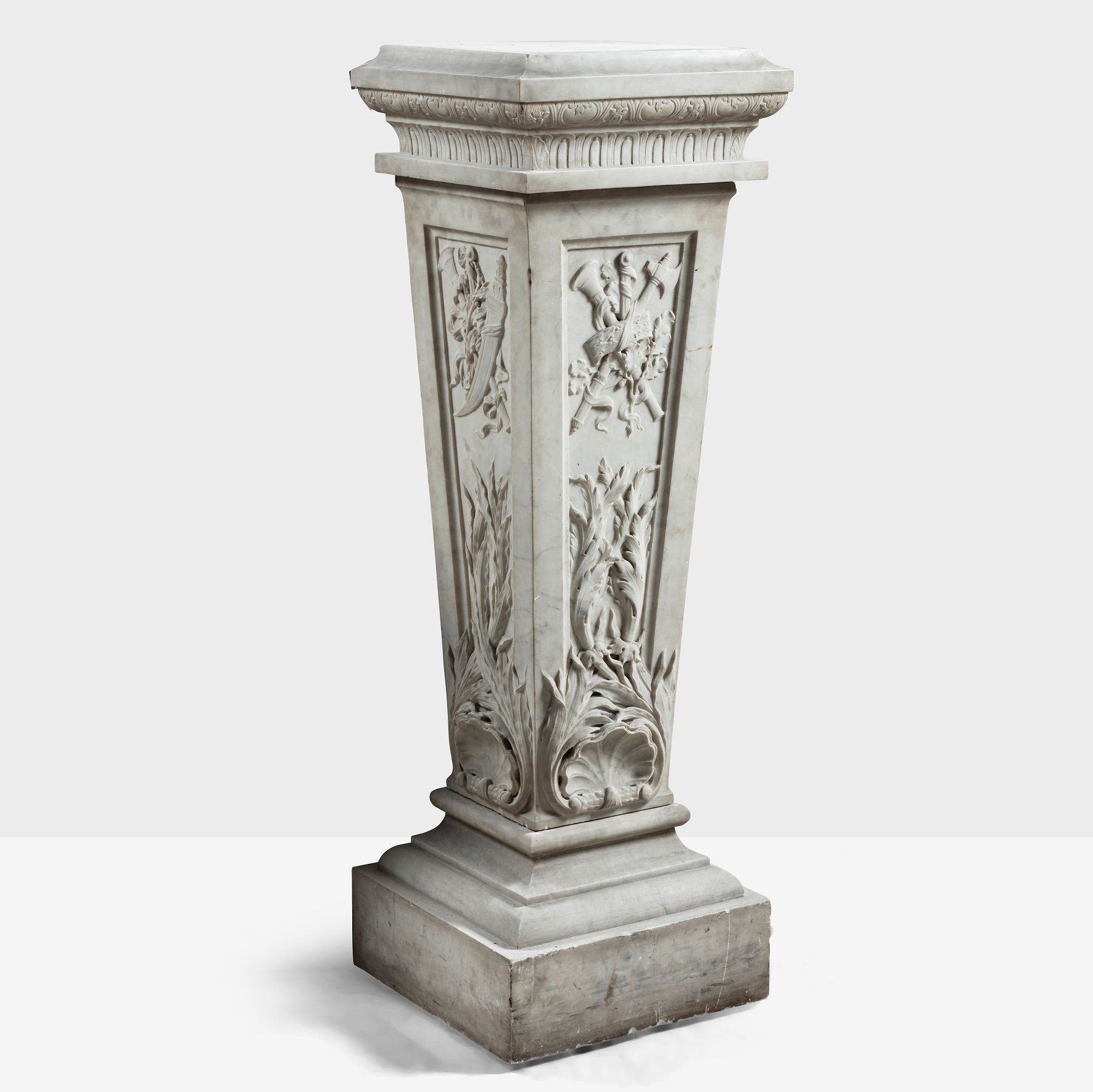 Colonne en marbre de style Louis XVI, XVIIIème siècle