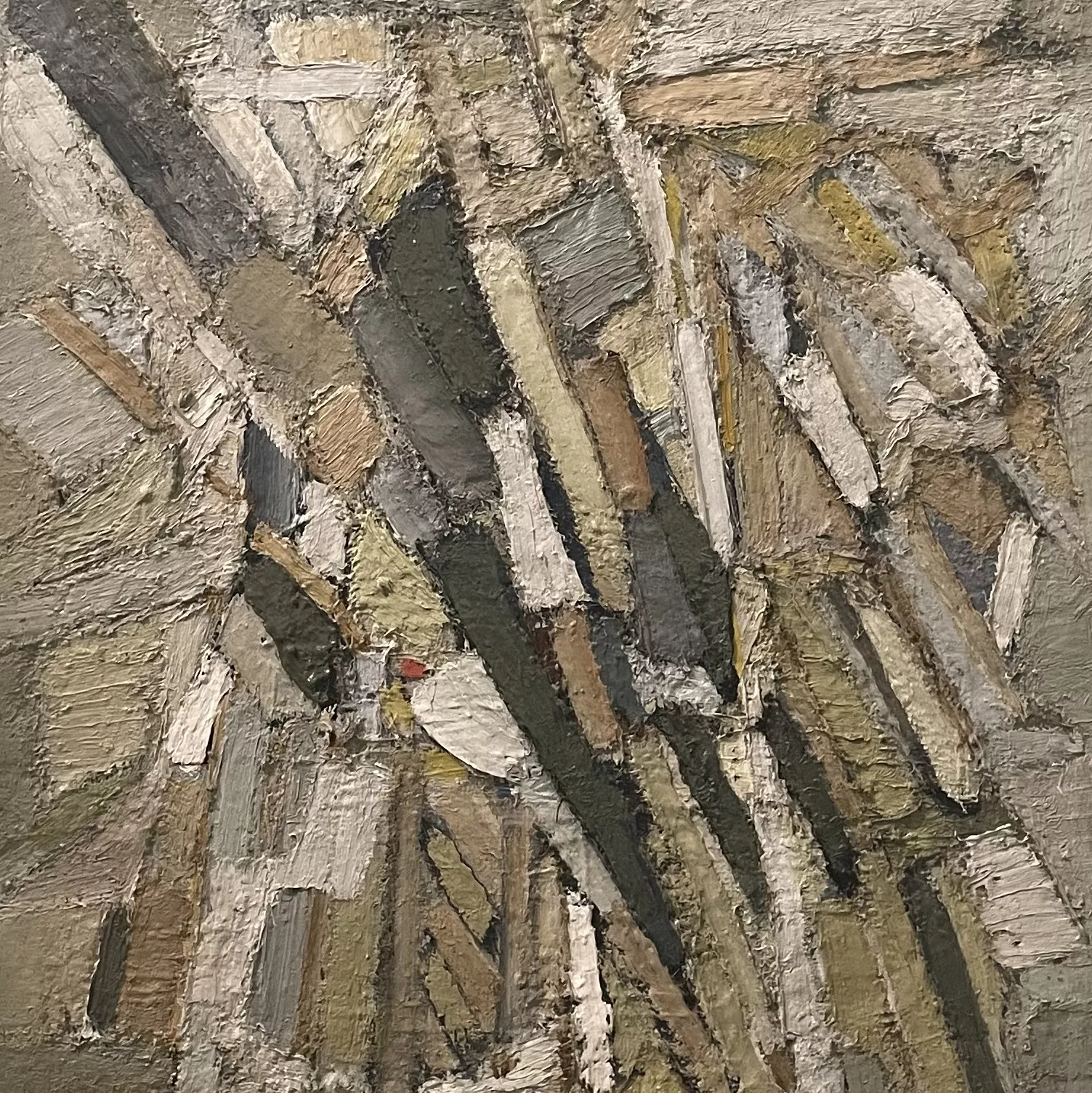 De Sta&euml;l, huile sur toile, d&eacute;tail
