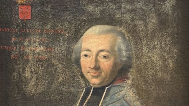 École française du début du XIXe siècle Portrait de Monseigneur Martial Louis de Beaupoil de Saint-Aulaire (1719-1798), alors évêque de Poitiers (1759-1791) Huile sur toile