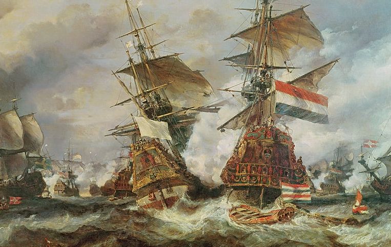 Isabey, La bataille de Texel, huile sur toile