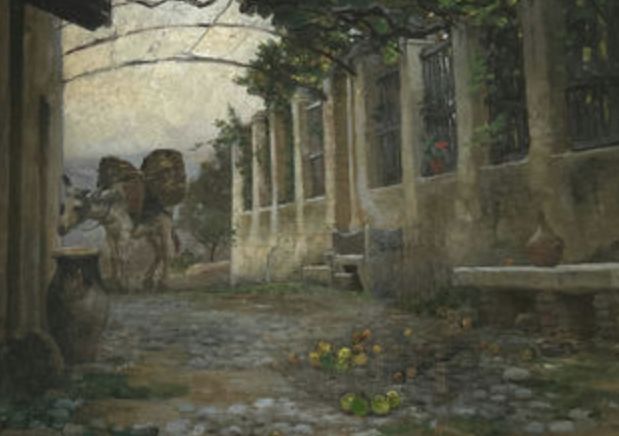 Virginie Demont Breton, huile sur toile