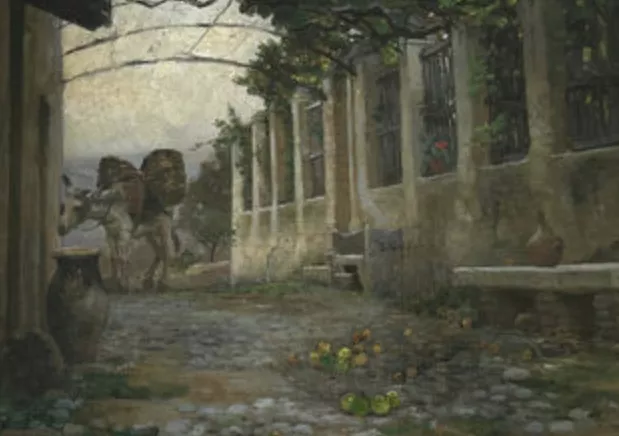 Virginie Demont Breton, huile sur toile