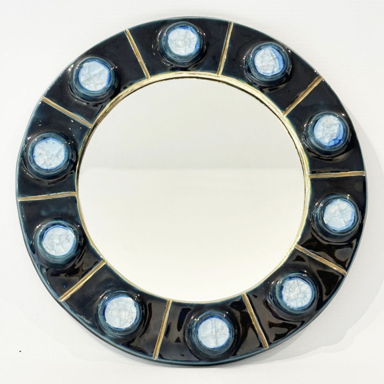 Mithé Espelt, miroir en céramique émaillée