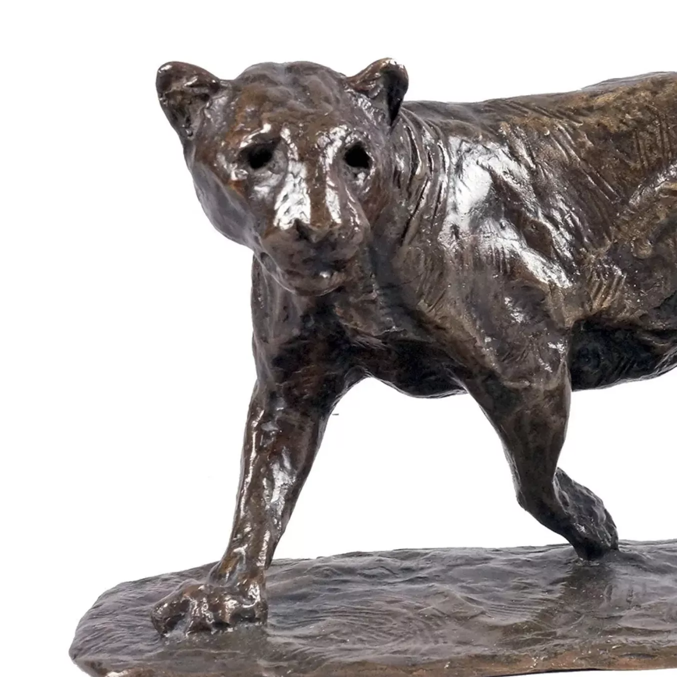 Roger Godchaux, bronze &agrave; patine brune