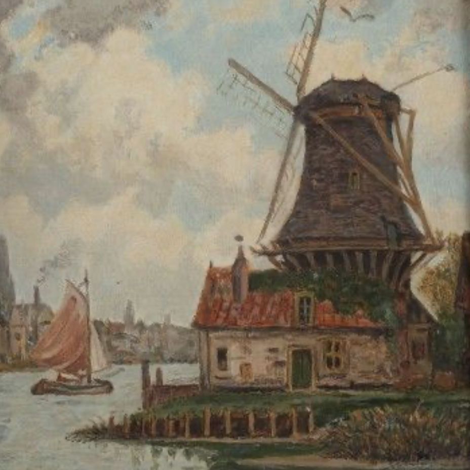 Victor Brugairolles, huile sur toile