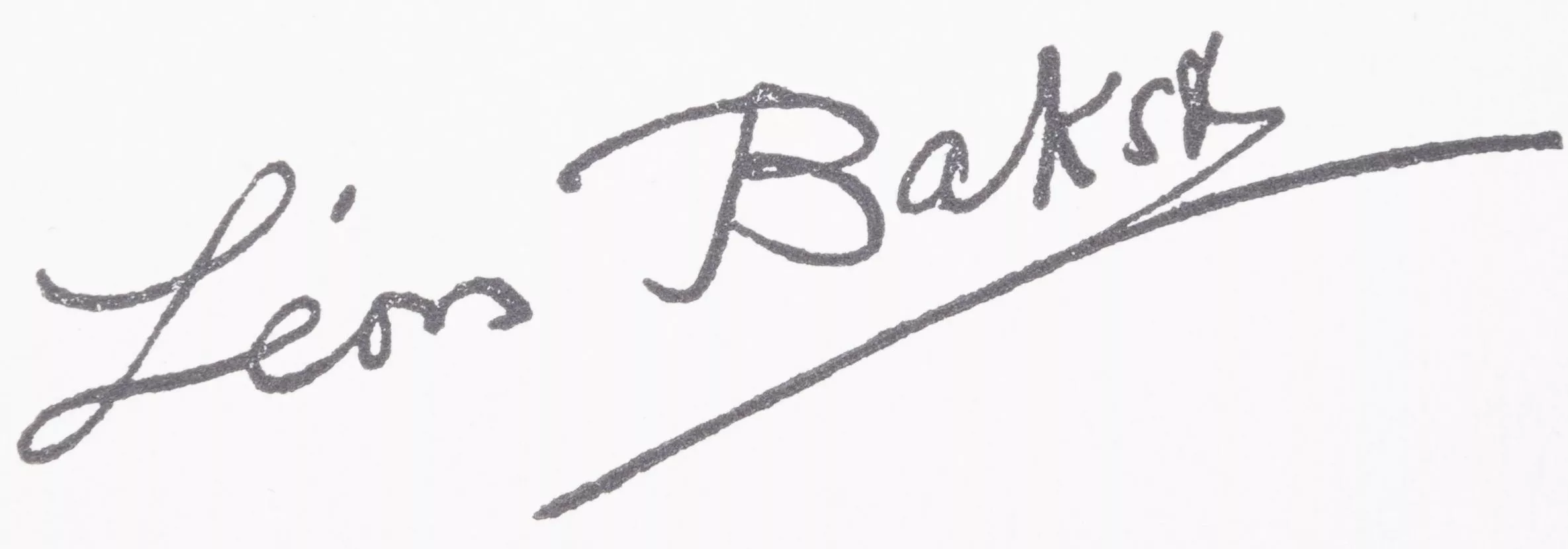 Signature de L&eacute;on Bakst