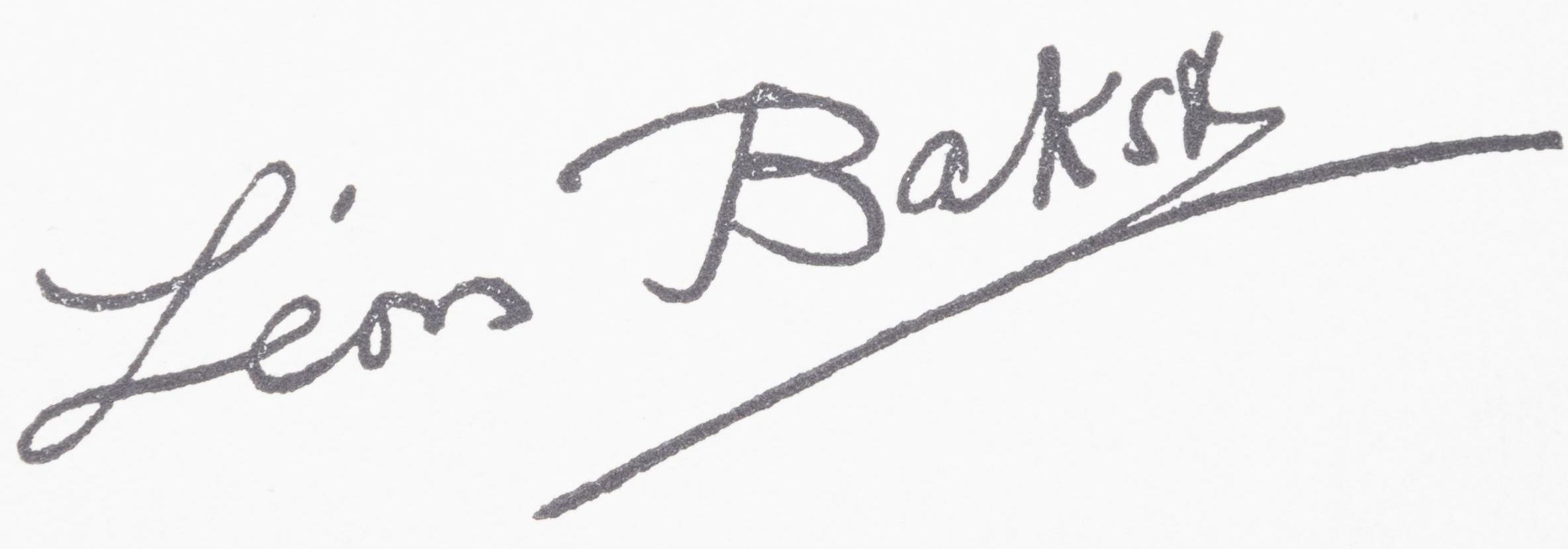 Signature de Léon Bakst