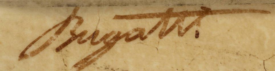 Signature de Carlo Bugatti