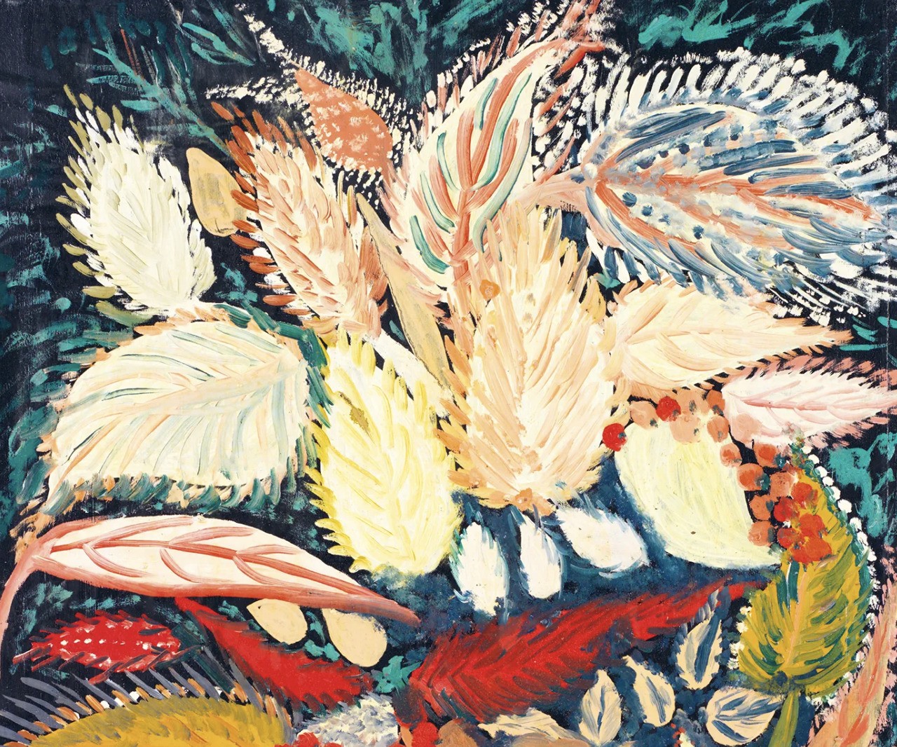 Séraphine de Senlis, huile sur toile