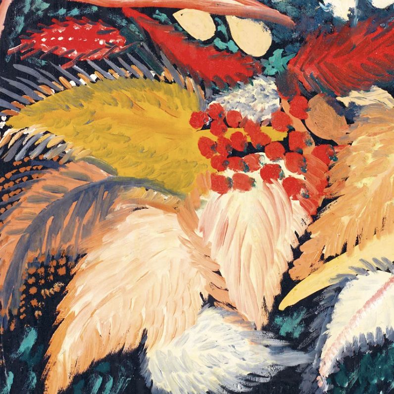 Séraphine de Senlis, huile sur toile