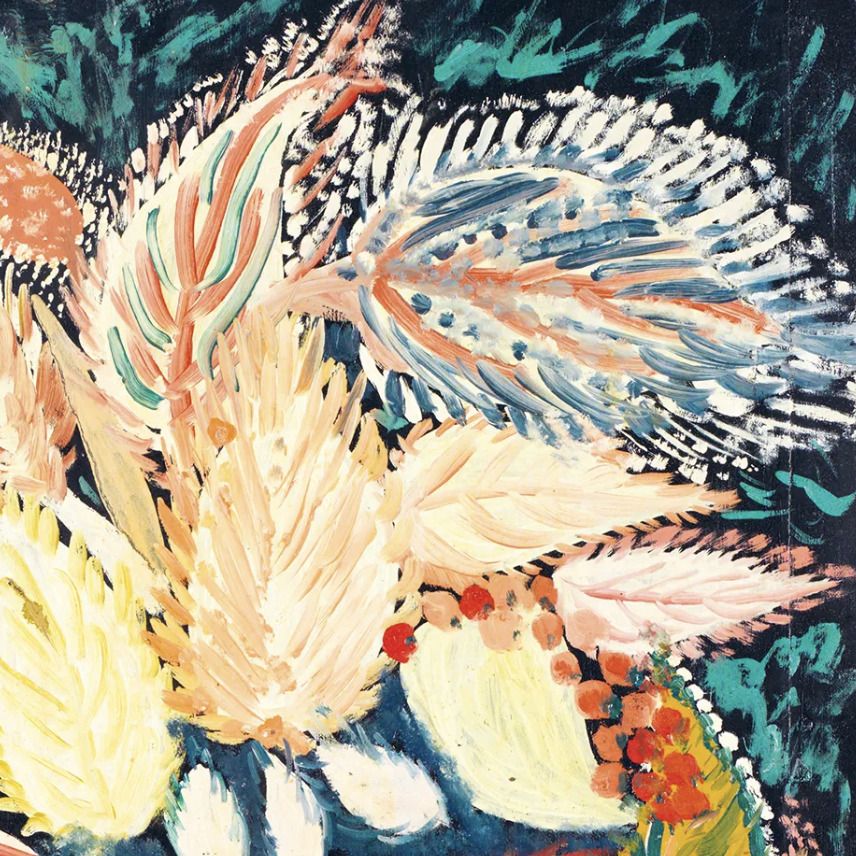 Séraphine de Senlis, huile sur toile