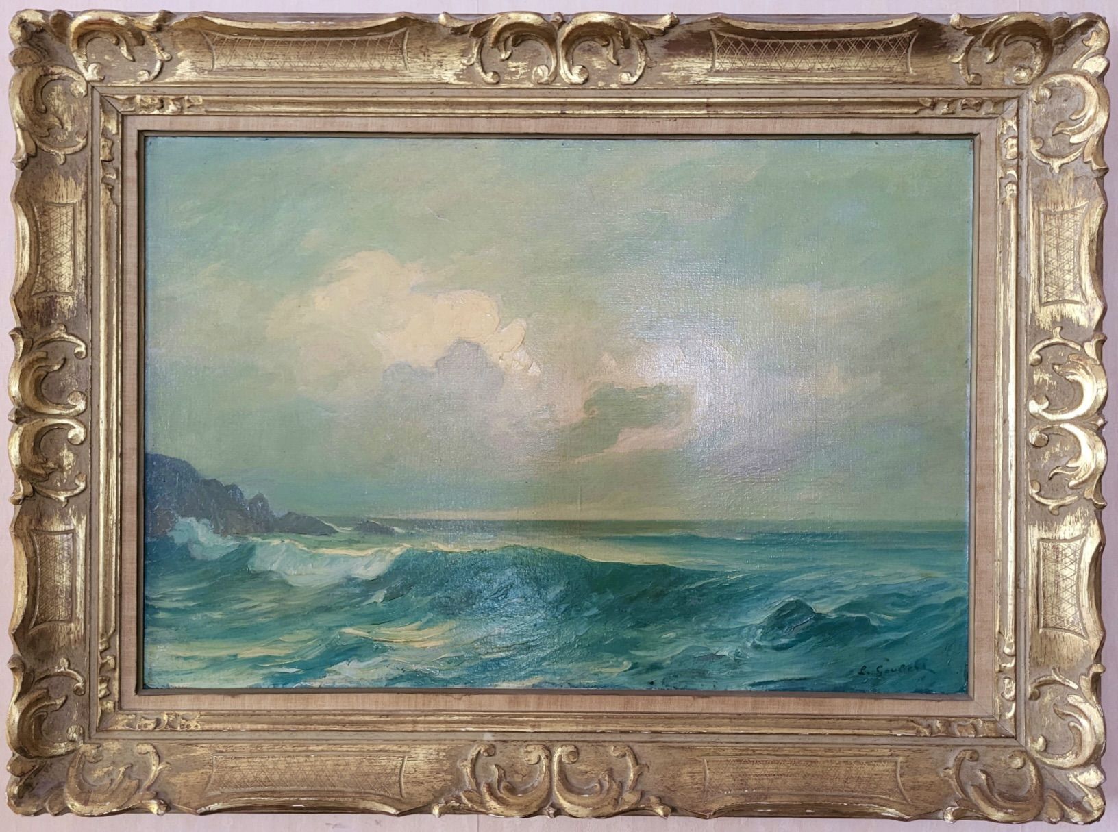 Lucien Goubert, huile sur toile