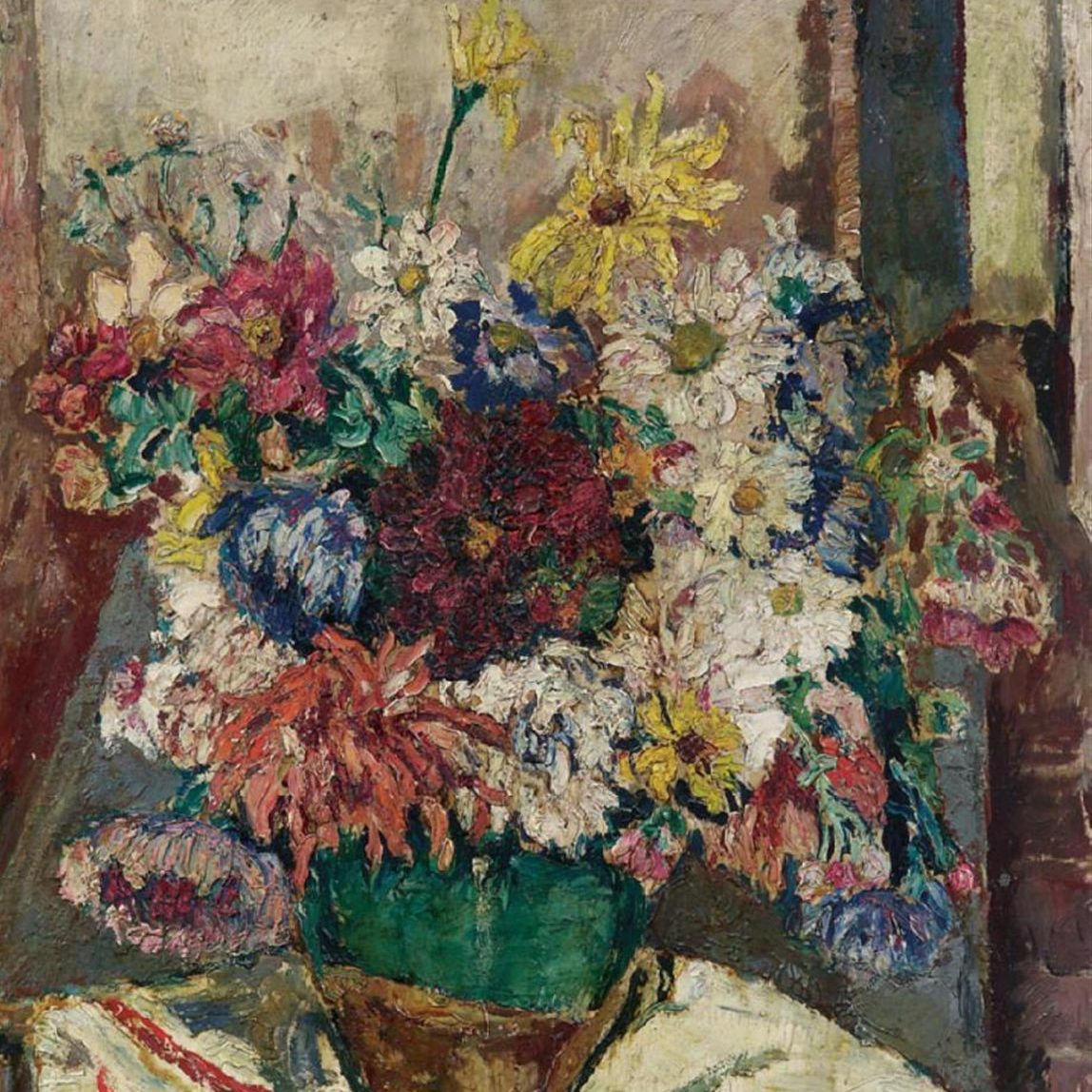 Mela Muter, Nature morte de fleurs, huile sur toile