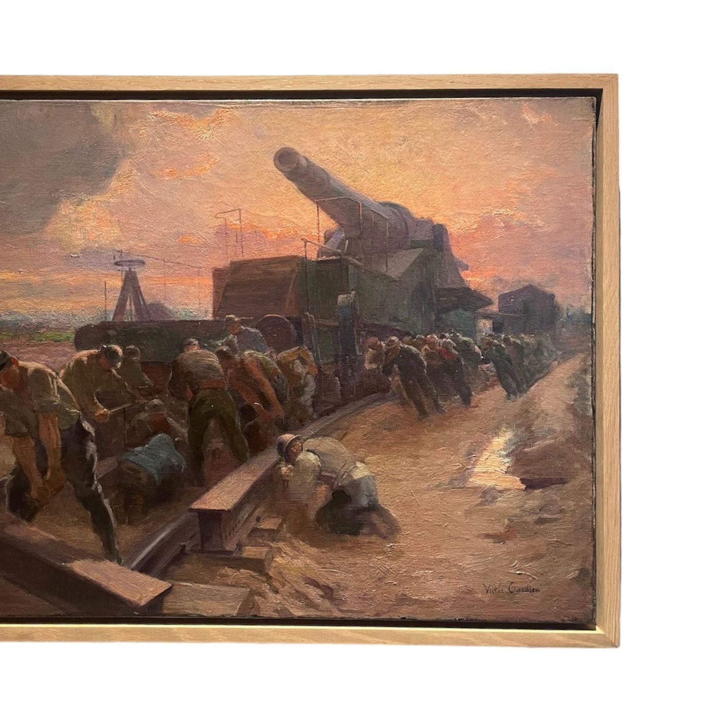 Victor Tardieu, huile sur toile