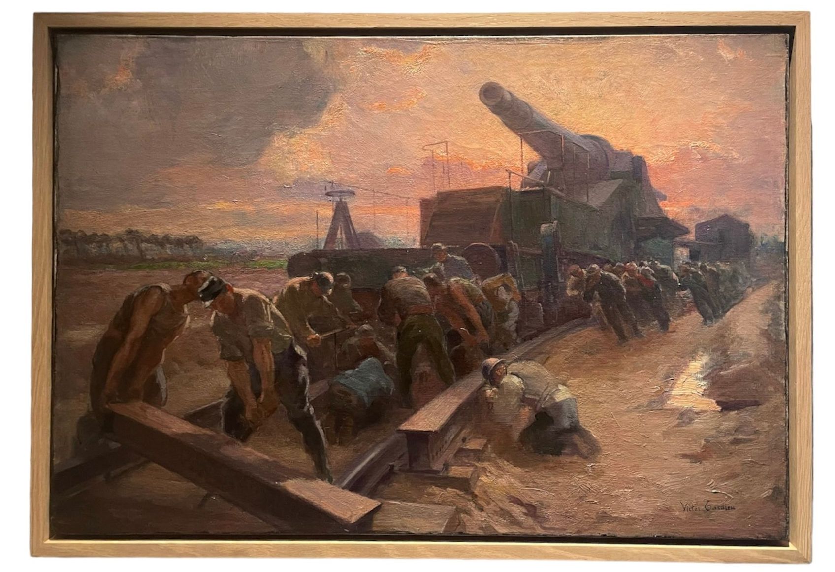 Victor Tardieu, huile sur toile