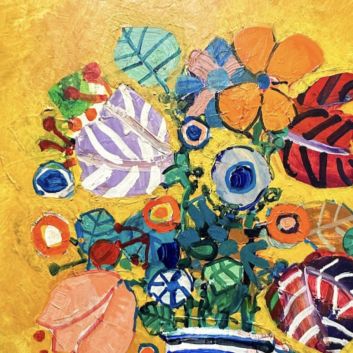 Paul AIZPIRI (1919-2016), nature morte de fleurs, Huile sur toile