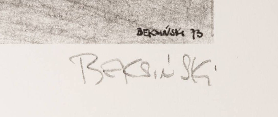 Signature de Zdzisław Beksiński